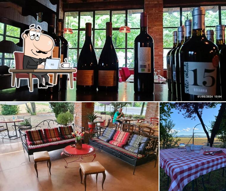 Dai un’occhiata alla foto che presenta la interni e cibo di Hostaria Caratta