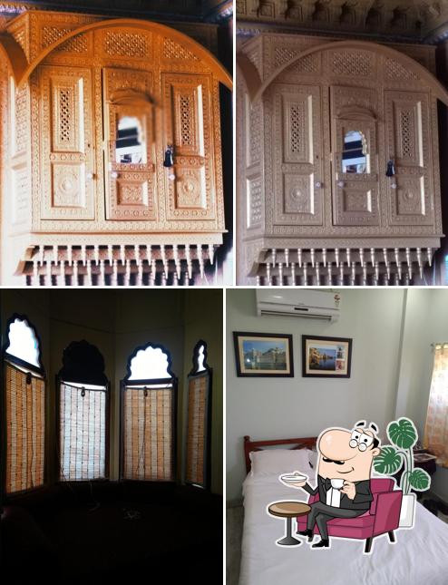 The interior of Hotel Yaduraj Heritage