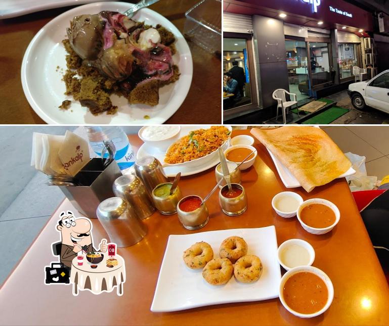 Among different things one can find food and interior at Sankalp Restaurant