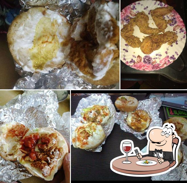 Food at CFC. calcutta fried chicken