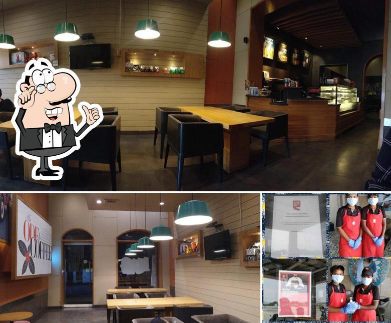 The interior of Cafe Coffee Day