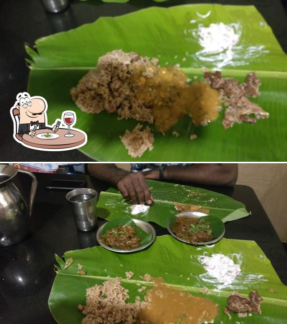 Food at Dindigul Velu Briyani