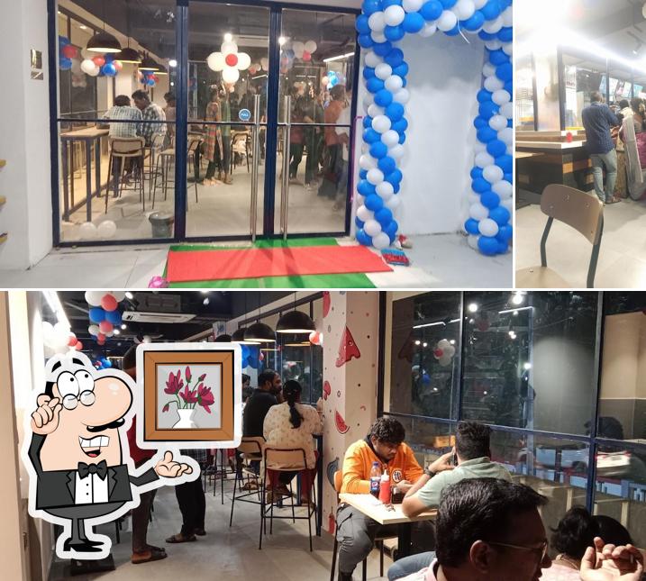 The interior of Domino’s Pizza