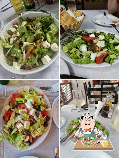 Salade grecque à Fish Restaurant Mateo