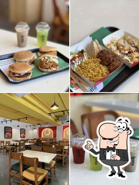 Leon's Burgers & Wings Himayat Nagar is distinguished by interior and food
