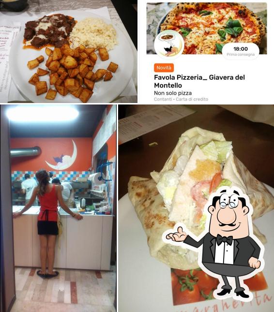 Gli interni di Pizzeria favola