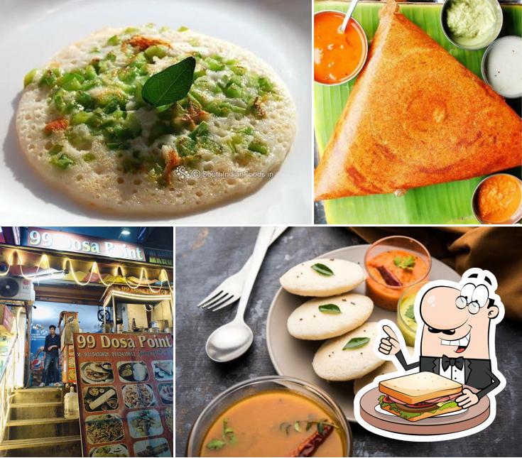 Grilled cheese sandwich at 99 Dosa Point
