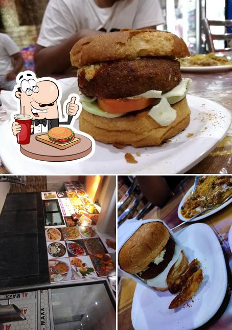 Try out a burger at Banzara fast food