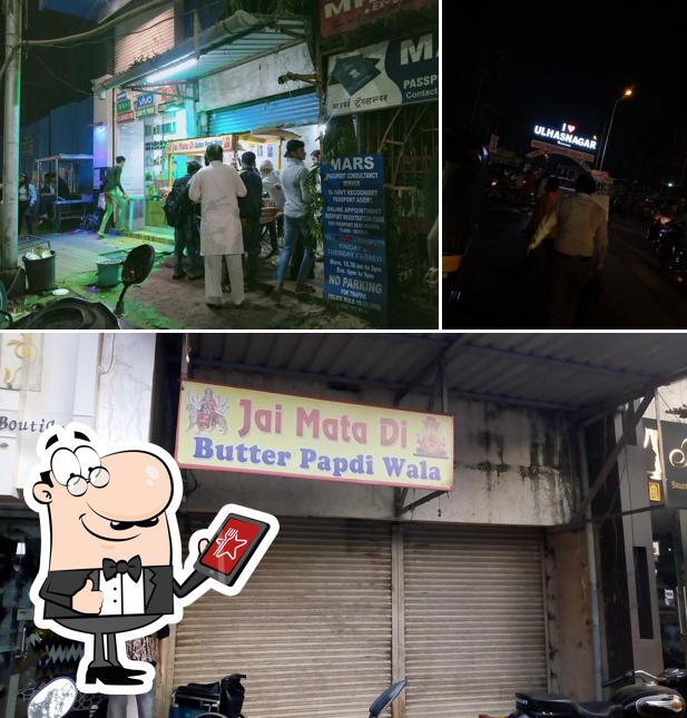 The exterior of Jai Mata Di butter papdi corner