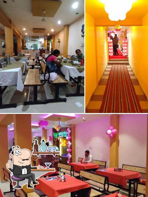 The interior of Savi Sagara Restaurant