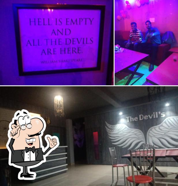 The interior of DEVILS CAFE & RESTAURANT