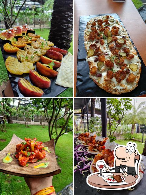 Le Parc Lounge serves meat dishes