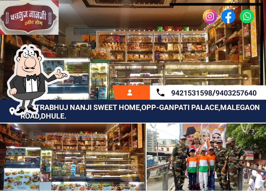 The interior of Chatrabhuj Nanji Sweet Home