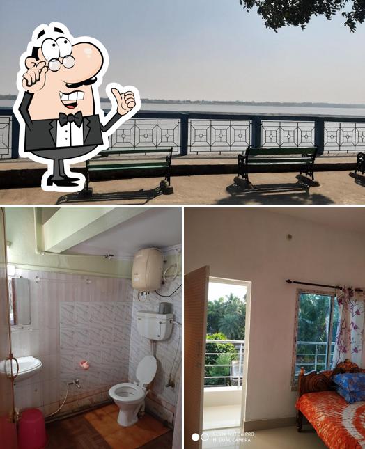 The interior of Suhasini Guest House Taki