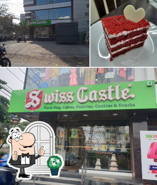 The picture of exterior and dessert at Swiss Castle Bakery Kondapur