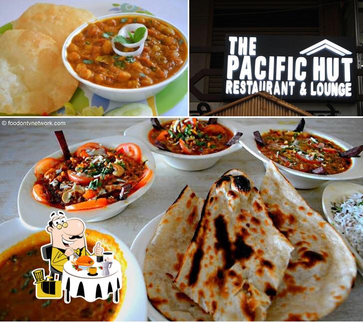 This is the image showing food and exterior at The Pacific Hut - Family Restaurants in Lucknow