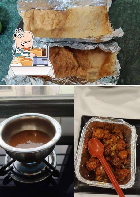 Garlic bread at annnpurna ice cream