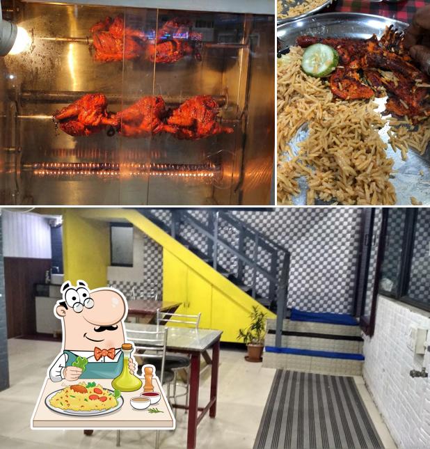 The image of food and interior at Sheikh Shawarma