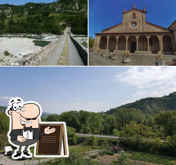 Goditi la vista dall'area esterna di Locanda dei Cacciatori