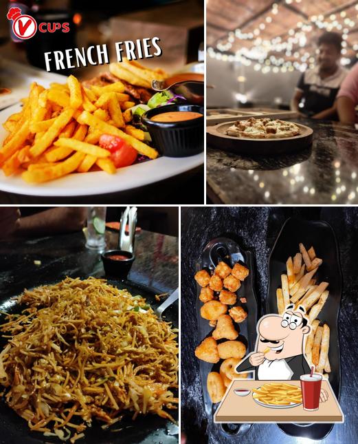 French fries at V-cups Resto-Cafe