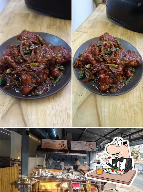 Chilli chicken at Punnami food court