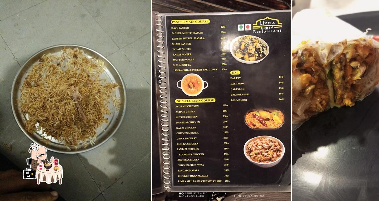 Meals at Limra Grills Restaurant