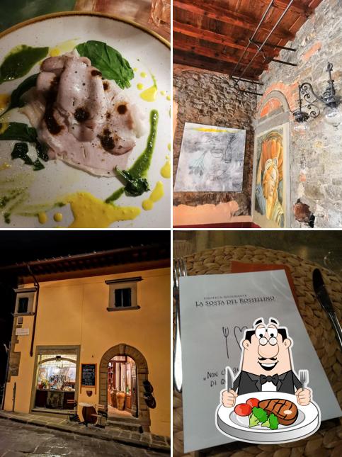 Prenditi i piatti di carne a Enoteca La Sosta del Rossellino