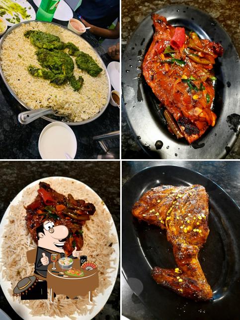 Food at Mubarak Alraidan Mandhi House