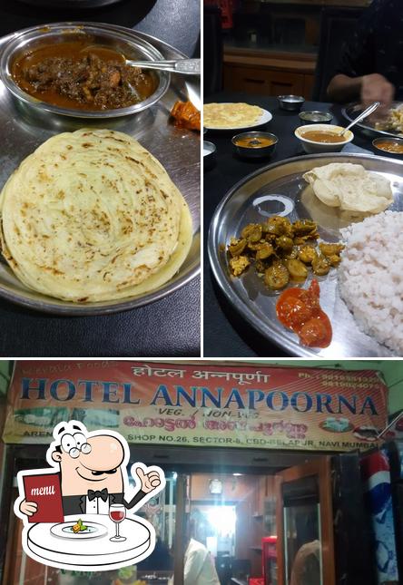 Food at Annapoorna Kerala Hotel