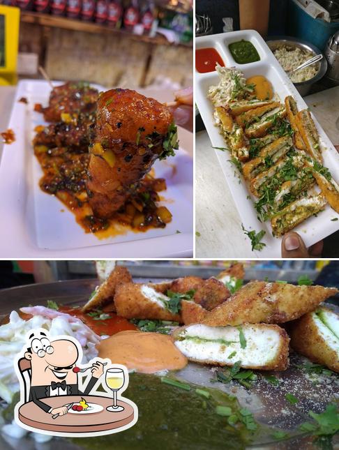 Food at Bihari Paan Wale
