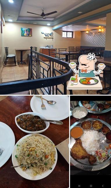 Among different things one can find food and interior at CAFE SAACHI veg & non veg restaurant
