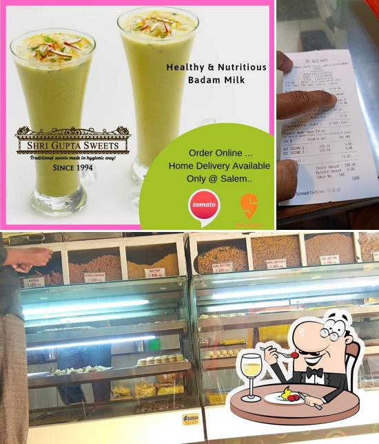 The restaurant's food and beverage