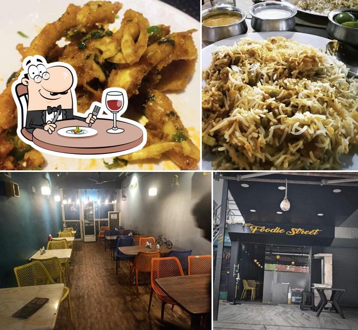 This is the photo displaying food and interior at The Foodie street