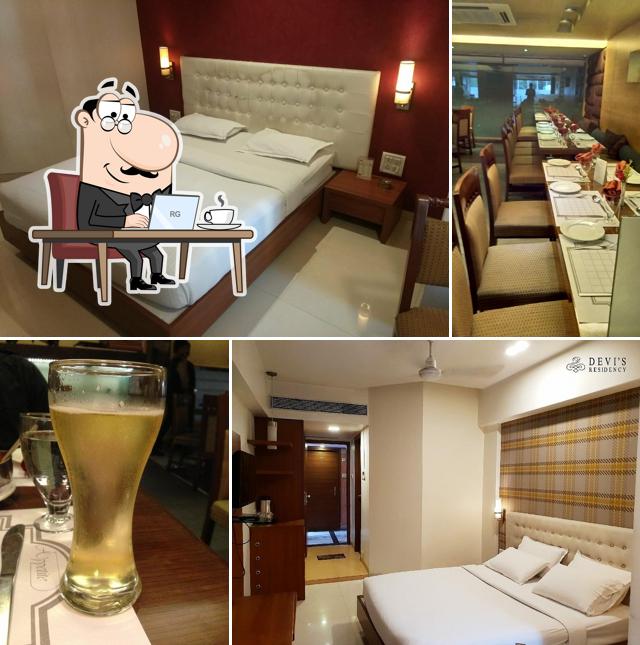 The interior of Hotel Devi's Residency