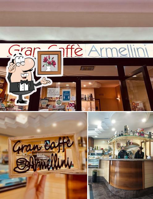Gli interni di Gran Caffè Armellini