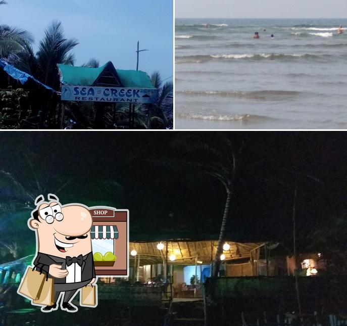 You can get some fresh air outside Sea Creek Restaurant & Earthly Cottages