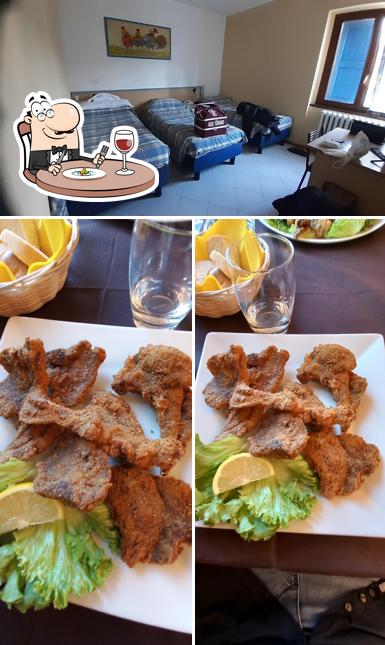La immagine della cibo e interni di Aquila Nera Bike Hotel e Bar Ristorante