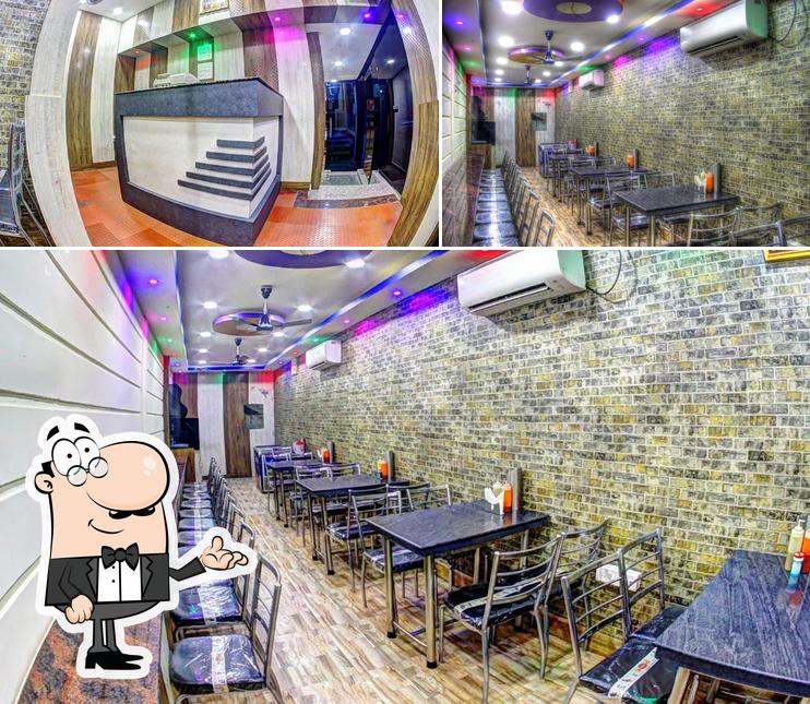 The interior of Manikanta Hyderabad Biryani House