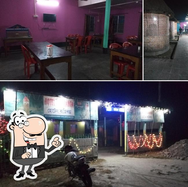 The restaurant's exterior and interior