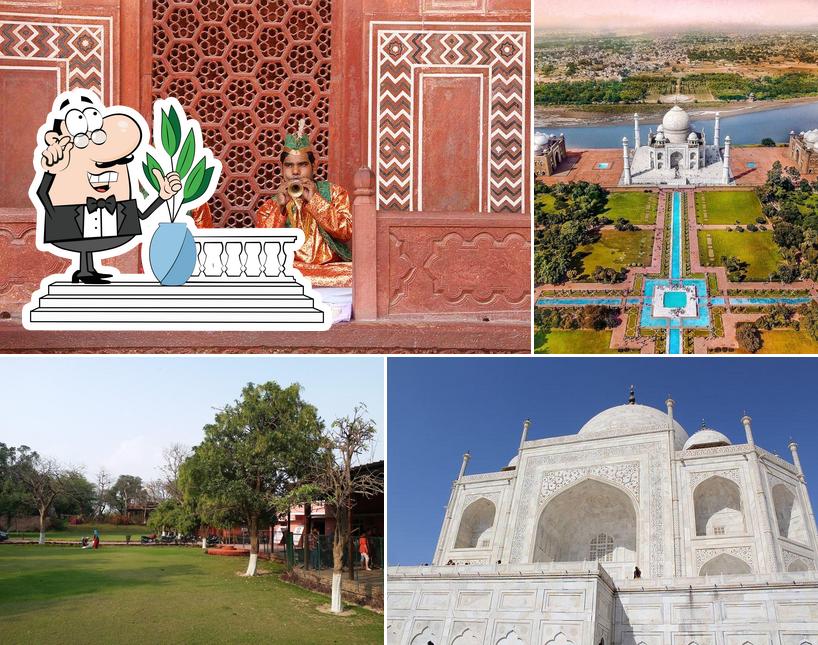 Check out how Taj mahal looks outside