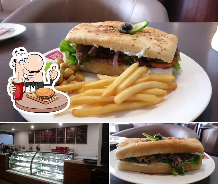 Try out one of the burgers served at Hug A Mug