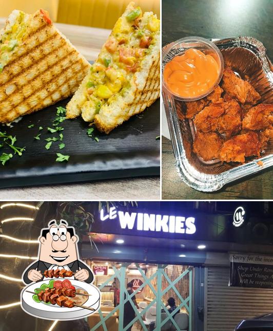 The picture of food and exterior at Le winkies