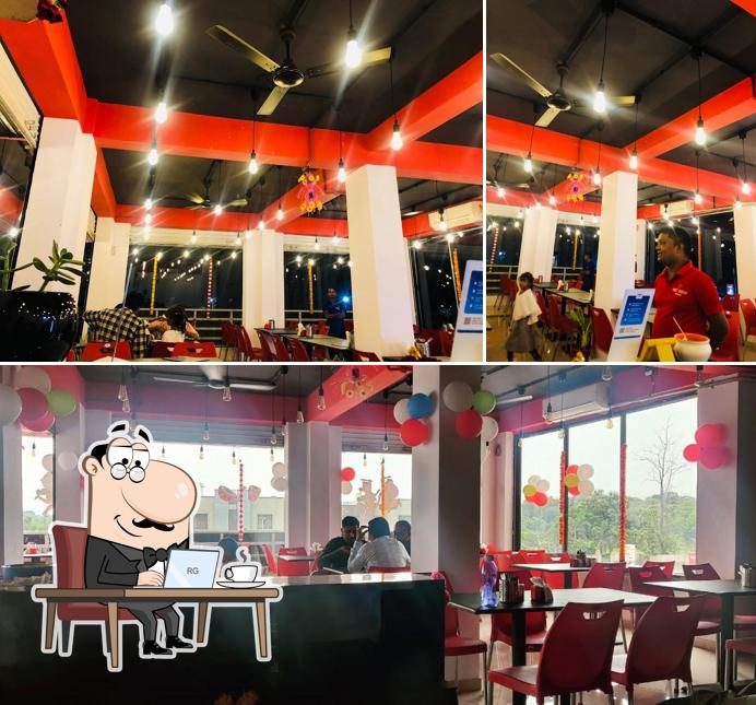 The interior of Only Dhosa & Chinese