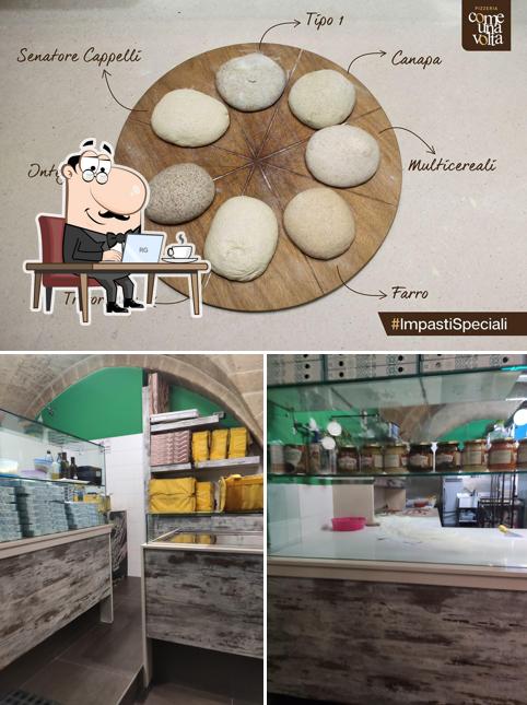Gli interni di Pizzeria Come una Volta