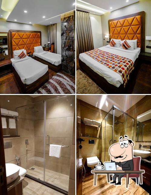 The interior of Hotel Makhan Residency,Amritsar