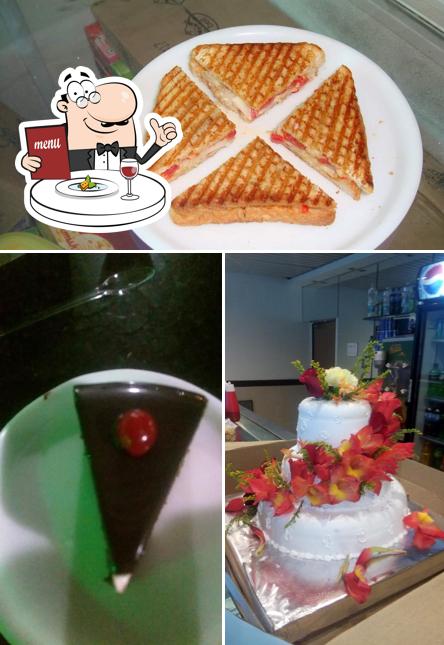 Food at Hotel courtyard veg and nonveg