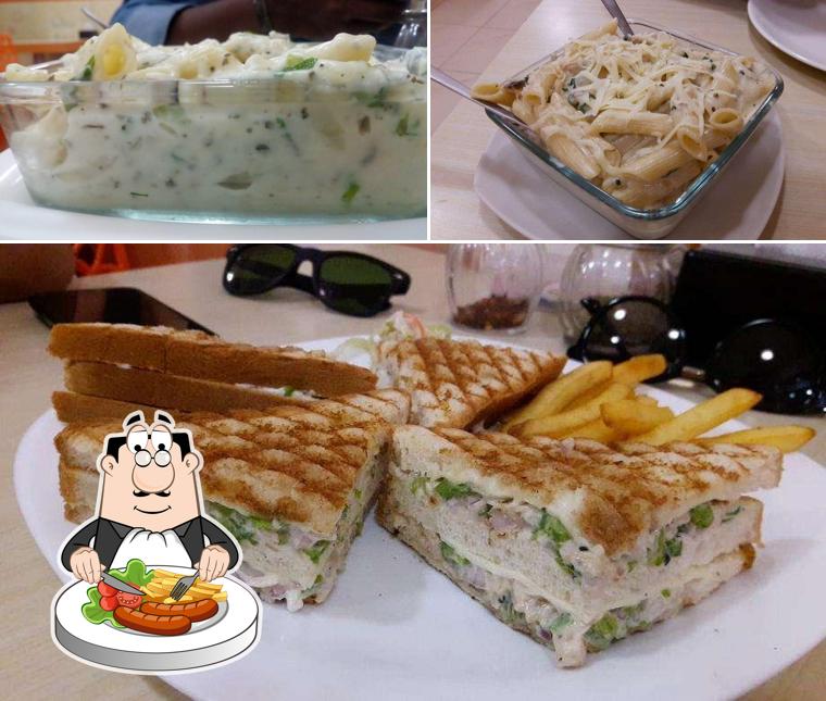 Macaroni and cheese and club sandwich at NELIA'S KITCHEN