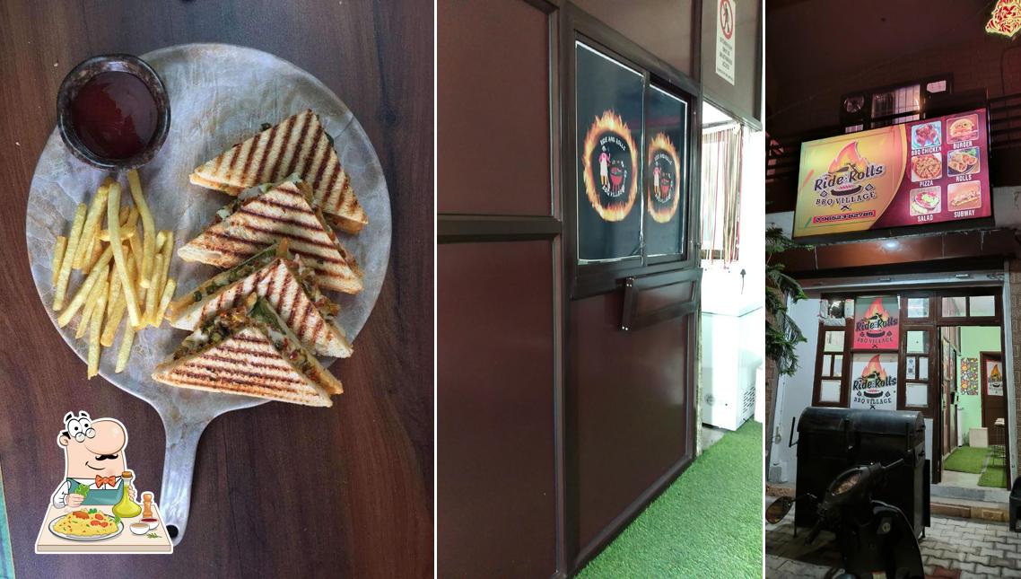 Food at Ride and Rolls BBQ Village