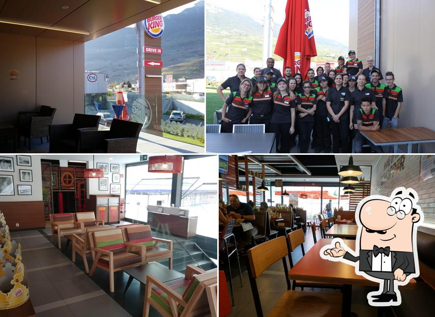 Gli interni di Burger King