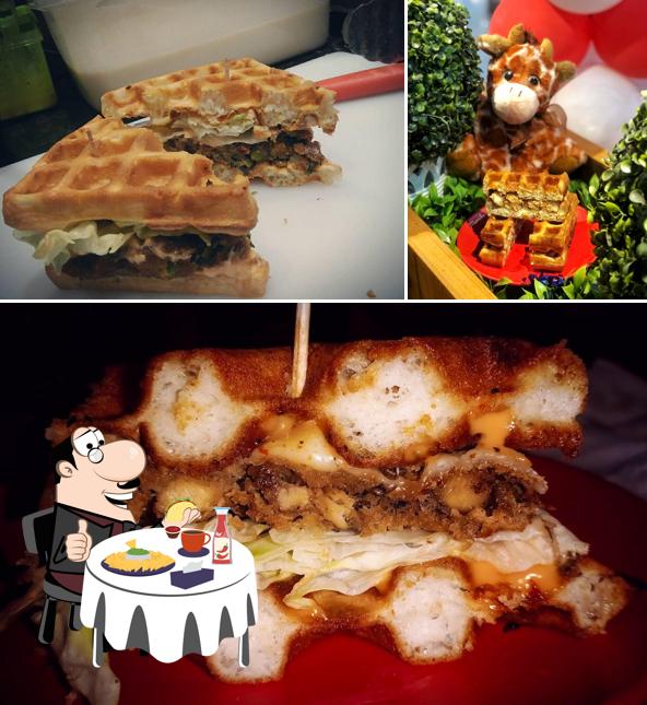 Get a burger at WaffleWich